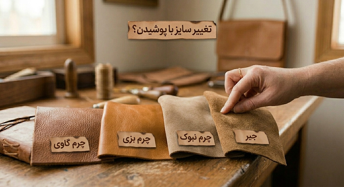 چه نوع چرم‌هایی بیشتر یا کمتر جا باز می‌کنند؟