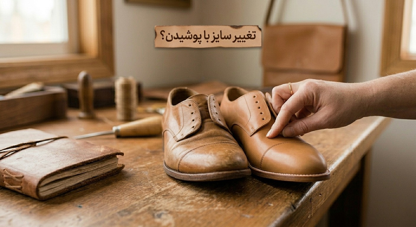  کفش چرم طبیعی چقدر تغییر سایز می‌دهد؟