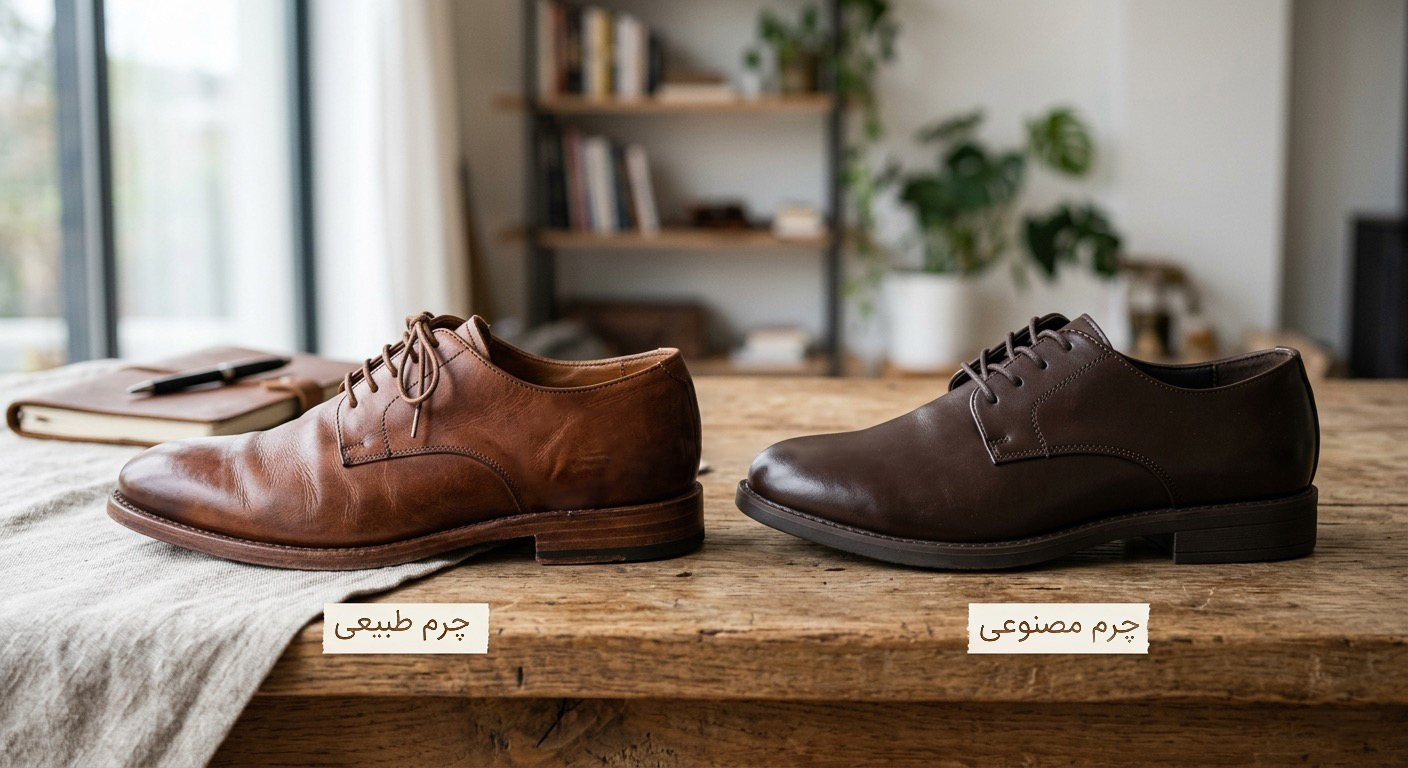 تشخیص چرم طبیعی از مصنوعی در کفش