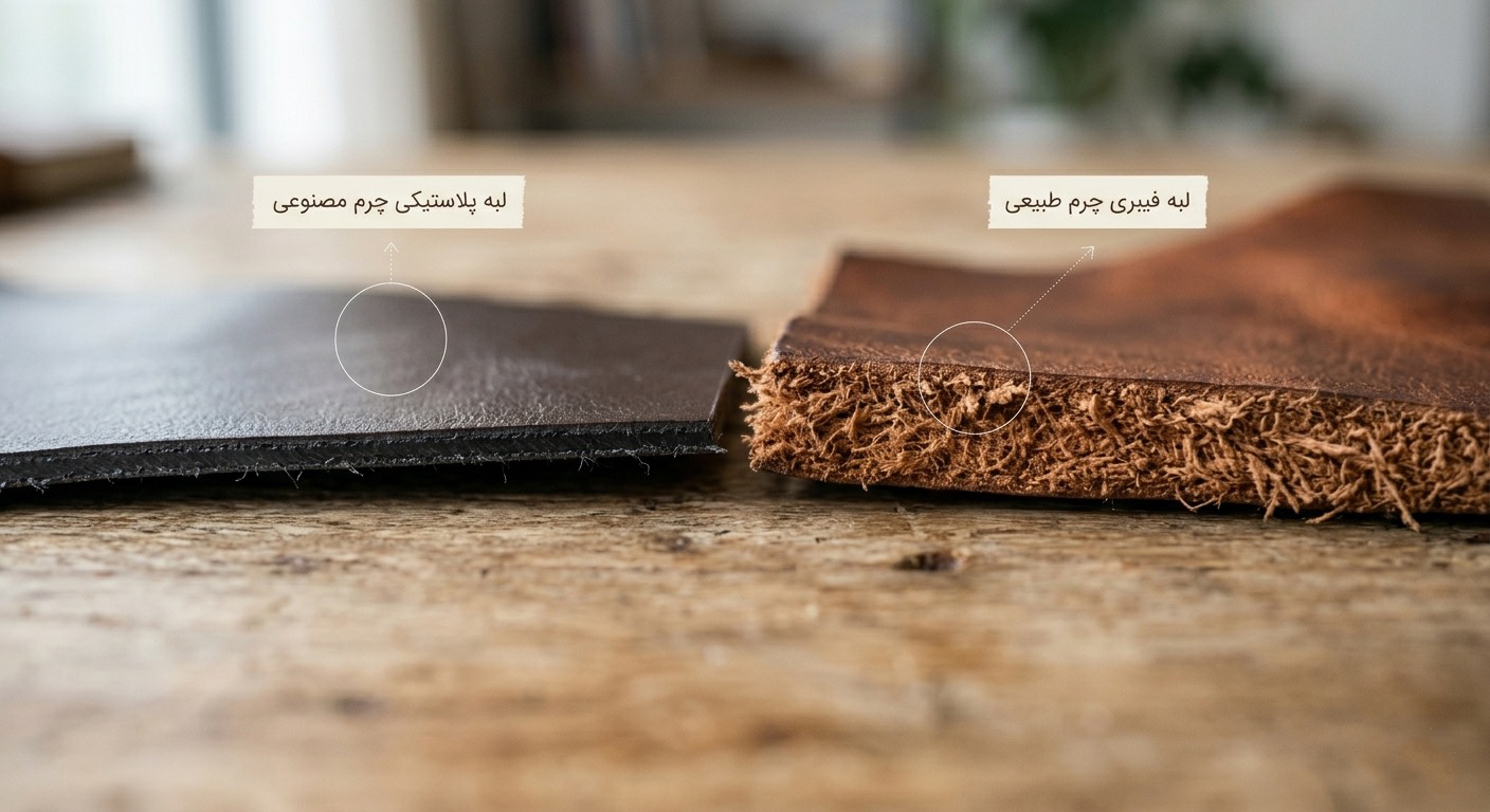 تفاون لبه چرم طبیعی و مصنوعی