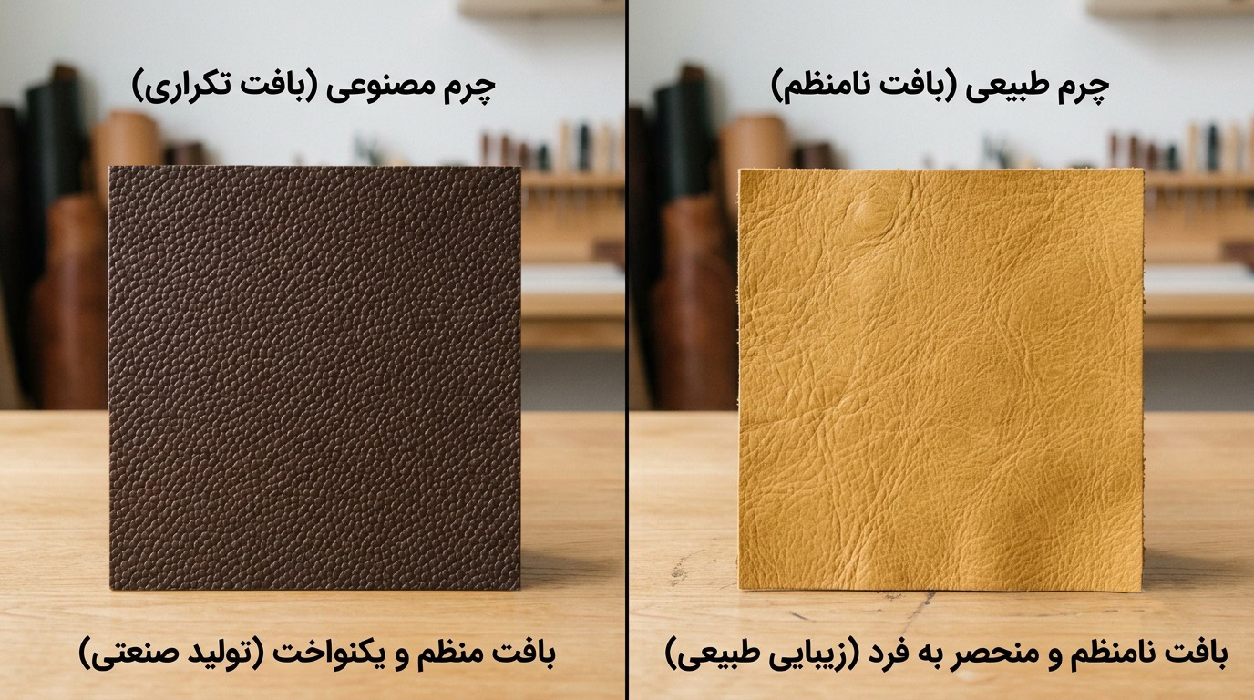  تشخیص چرم طبیعی از چرم مصنوعی