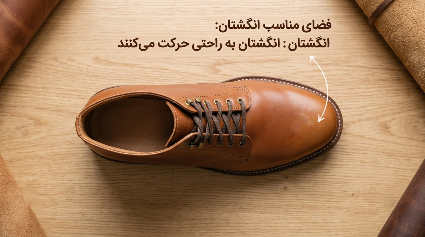 نحوه انتخاب سایز مناسب کفش چرم طبیعی